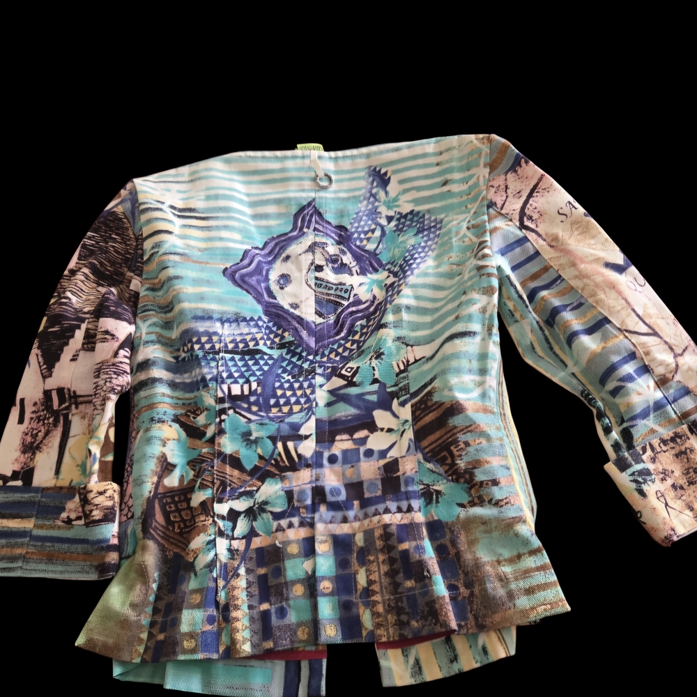 Save The Queen Colorful Patterned Long Sleeve Top